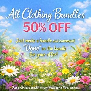 50% OFF All Clothing Bundles